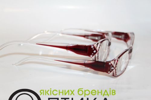 Готові окуляри Flash бардові в асортименті