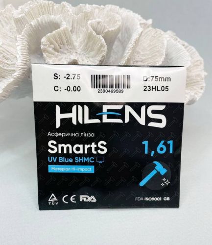 Лінза Hilens 1.61 Aspheric HI-IMPACT BLUE SHMC (марочна)
