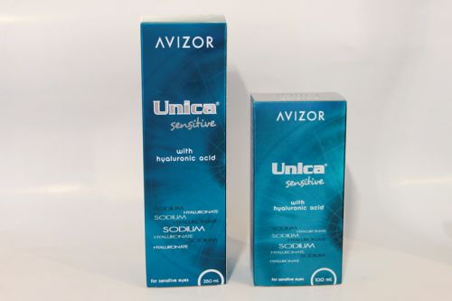Розчин для контактних лінз UNICA SENSITIVE з гіалуроновою кислотою